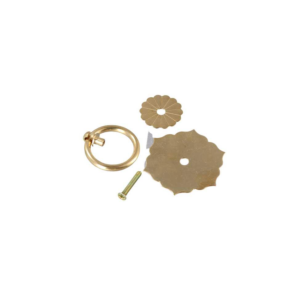 Furniture Hardware Drop Pulls - Plaque arrière en bronze et laiton,