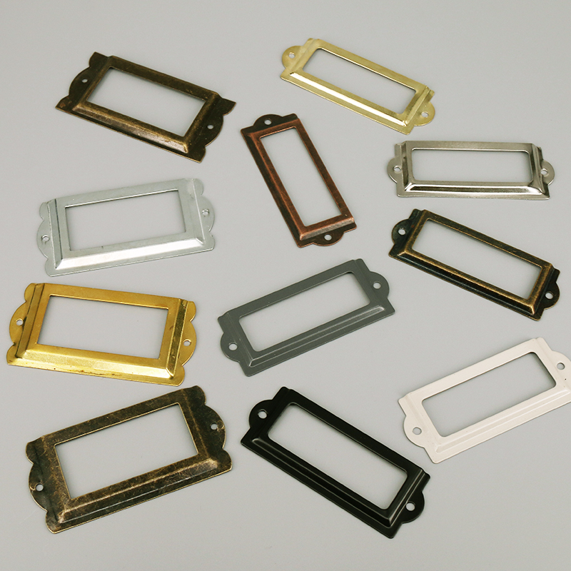 Cadre d'étiquette en fer Antiq - Furniture Hardware Names avis et prix